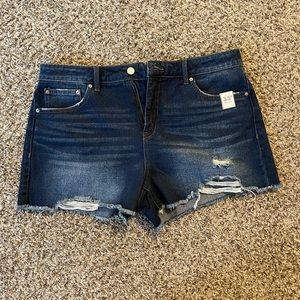 Women’s Jean shorts- never worn brand new. Size 14 high rise